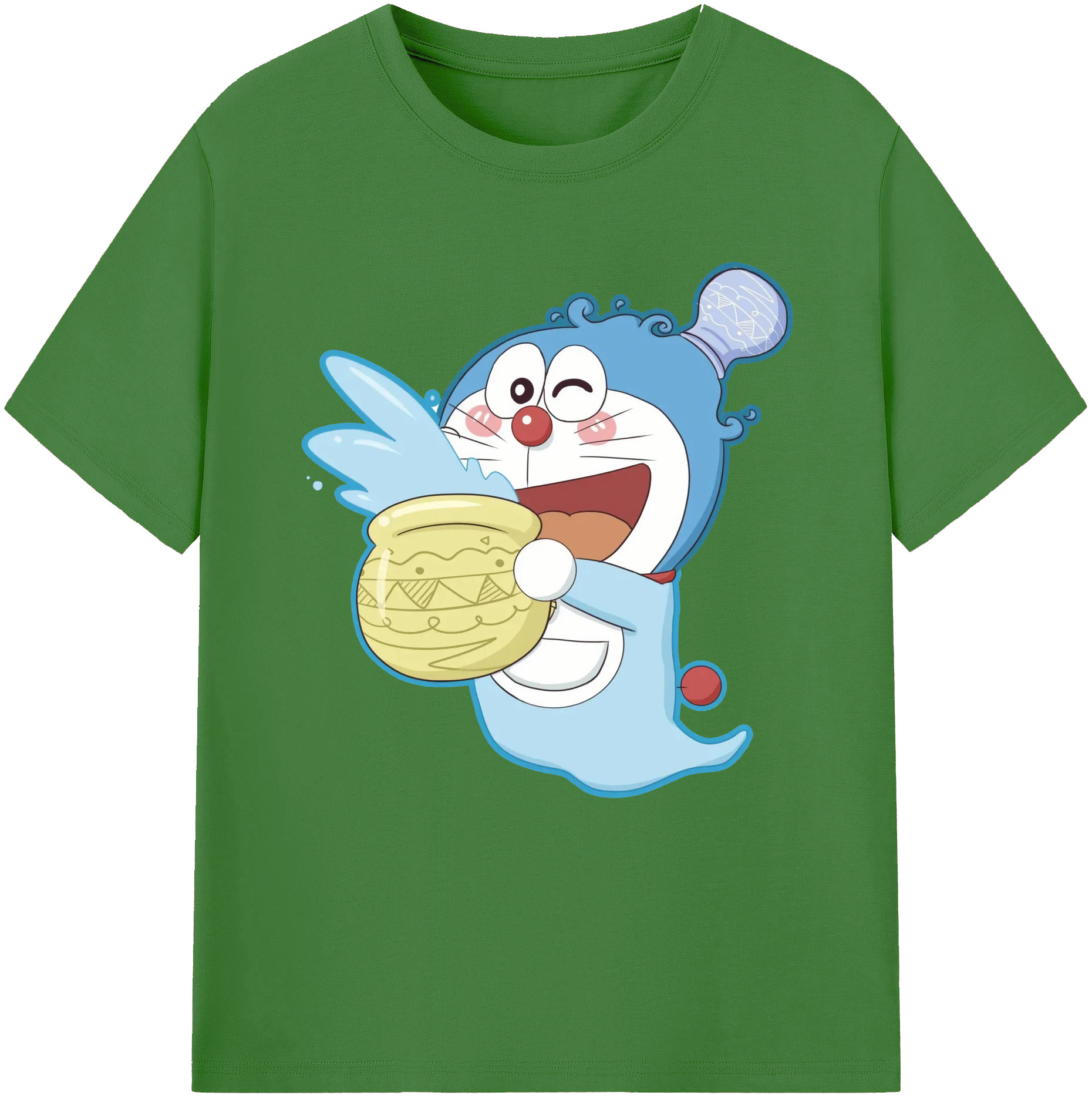 （画像用） ドラえもん Doraemon レディースカジュアルプリントTシャツ（綿100％）